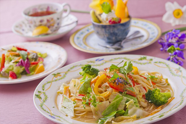 香草のスパゲティー